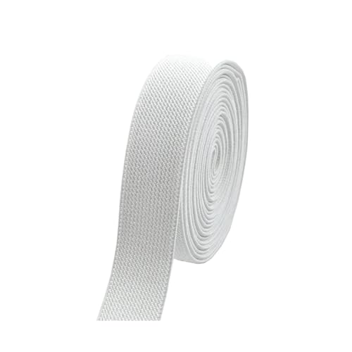 Generisch 2/5meter 20-50 mm Elastizbänder Hosen Rock Rock Gummi-Band-Stretch-Gurtbänder Kleidung Nähzubehör(White,5METERS_38MM) von Generisch