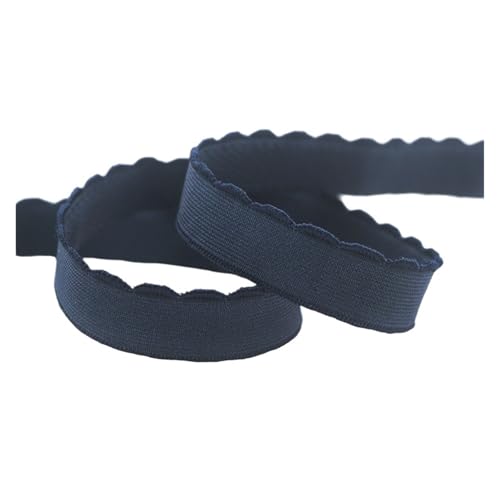 Generisch 2 5 10 Größe 3/8 1/2 5/8 10 mm 13 mm Nylon-BH mit elastischem Band, Plüsch-Schultergurt, Unterwäsche, Nähen und Trimmen(Navy,2 YARDS_13MM) von Generisch