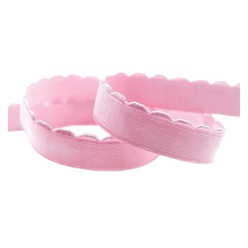 Generisch 2 5 10 Größe 3/8 1/2 5/8 10 mm 13 mm Nylon-BH mit elastischem Band, Plüsch-Schultergurt, Unterwäsche, Nähen und Trimmen(Rose Pink,10 YARDS_10MM) von Generisch