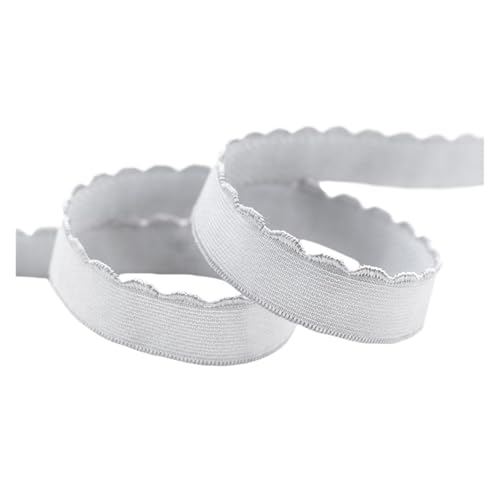 Generisch 2 5 10 Größe 3/8 1/2 5/8 10 mm 13 mm Nylon-BH mit elastischem Band, Plüsch-Schultergurt, Unterwäsche, Nähen und Trimmen(Silver Grey,10 YARDS_15MM) von Generisch