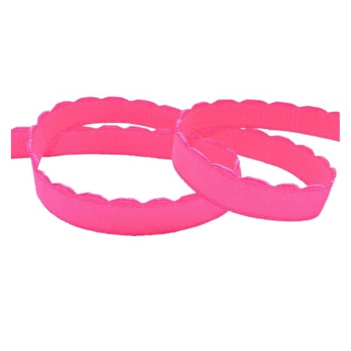 Generisch 2 5 10 Größe 3/8 1/2 5/8 10 mm 13 mm Nylon-BH mit elastischem Band, Plüsch-Schultergurt, Unterwäsche, Nähen und Trimmen(Virtual Pink,10 YARDS_10MM) von Generisch