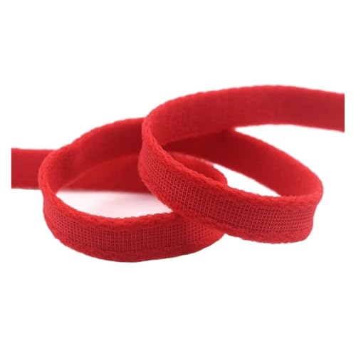 Generisch 2 5 10 Größe 3/8 "10 mm Nylon-BH, Stahlringhülse, Gummiband, Plüschkanal, Unterwäsche, Nähdekoration(Red,10 YARDS_10MM) von Generisch