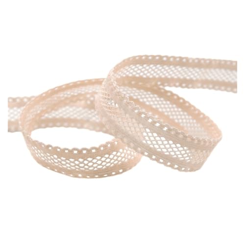 Generisch 2 5 10 Größe 5/8 "15mm Mesh Dekoration Spitze Rand elastische Spandex Gürtel mit Stirnband Unterwäsche Nähen Handwerk(Nude,10 Yards) von Generisch