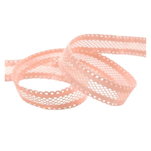 Generisch 2 5 10 Größe 5/8 "15mm Mesh Dekoration Spitze Rand elastische Spandex Gürtel mit Stirnband Unterwäsche Nähen Handwerk(Petal Peach,10 Yards) von Generisch