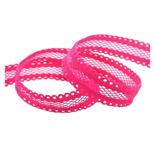 Generisch 2 5 10 Größe 5/8 "15mm Mesh Dekoration Spitze Rand elastische Spandex Gürtel mit Stirnband Unterwäsche Nähen Handwerk(Virtual Pink,10 Yards) von Generisch