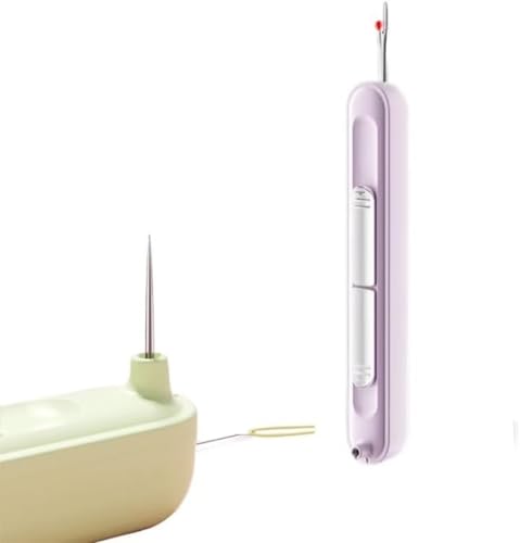 Generisch 2-In-1-NadeleinfäDler-Ripper, Plug-In-NadeleinfäDler, Dehnbares Entferner-NadeleinfäDelwerkzeug, FüR Tragbare Haushaltsnadeln Zum Stricken Von QuiltzubehöR,1PCS,Purple von Generisch