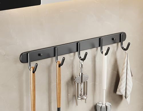 Generisch 2 Stücke Utensilienregal, Edelstahl -Wandmontage -Utensil Haken, für Küchenbadezimmer Schlafzimmer, mit abnehmbaren Haken Küchen Utensilienhalter Utensil Hänge Rack Schiene von Generisch