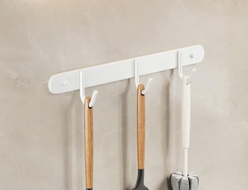 Generisch 2 Stücke Utensilienregal, Edelstahl -Wandmontage -Utensil Haken, für Küchenbadezimmer Schlafzimmer, mit abnehmbaren Haken Küchen Utensilienhalter Utensil Hänge Rack Schiene von Generisch