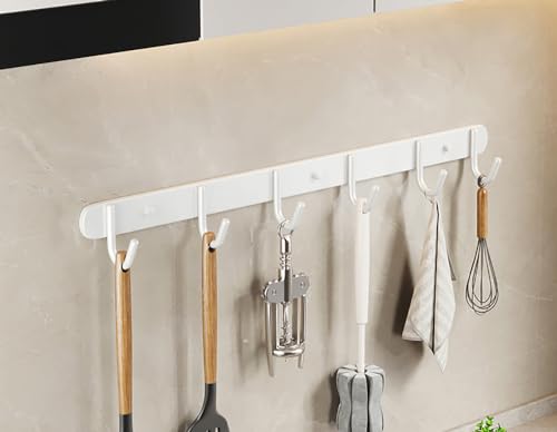 Generisch 2 Stücke Utensilienregal, Edelstahl -Wandmontage -Utensil Haken, für Küchenbadezimmer Schlafzimmer, mit abnehmbaren Haken Küchen Utensilienhalter Utensil Hänge Rack Schiene von Generisch