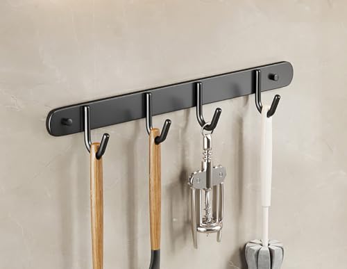 Generisch 2 Stücke Utensilienregal, Edelstahl -Wandmontage -Utensil Haken, für Küchenbadezimmer Schlafzimmer, mit abnehmbaren Haken Küchen Utensilienhalter Utensil Hänge Rack Schiene von Generisch