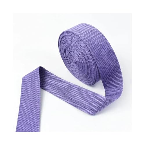 Generisch 20–50 mm breit, 4 m lang, Polyester-Baumwoll-Gurtbänder, Canvas-Gurtbänder for Rucksack, Kleidung, Sicherheitsgurt, Nähbänder, Zubehör(Purple,20mm) von Generisch