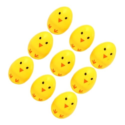 Generisch 24St Osterei Kinderspielzeug für Kleinkinder easter eggs easter toys easter decorations 0stergeschenke ozdoby wielkanocne ostern DIY dekorationen offenes Ei Yellow von Generisch