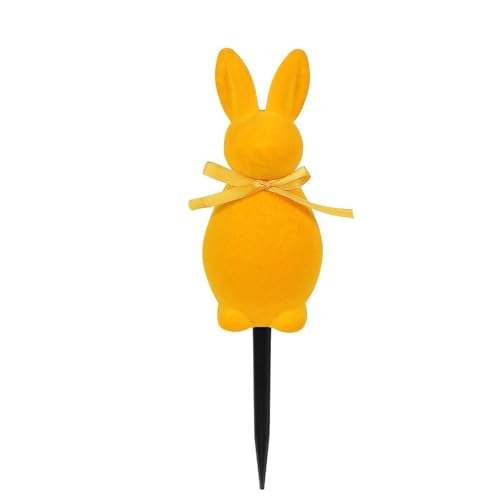 Generisch 25Cm Osterdekoration Mit Schleife Puppenschmuck Mehrzweckpuppe Geschenk Gelb,Ostern Deko Modern,Frohe Ostern Deko,Deko Ostern Modern,Ostern Deko Outdoor von Generisch