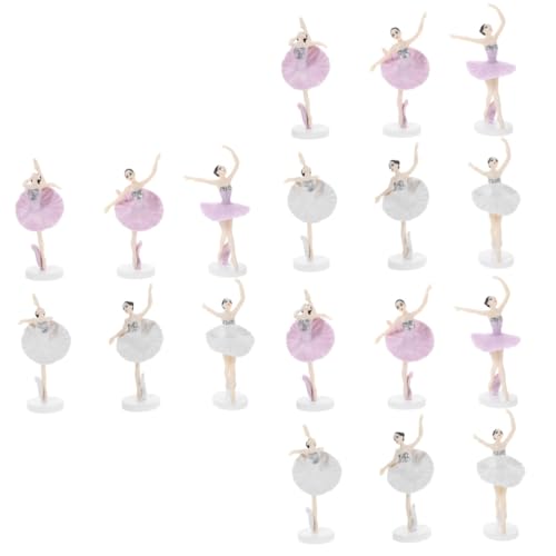 Generisch 3 Sätze Tanz Ballett Mädchen Dekorationen Mädchen Bastelt Tanzpuppe Birthday Cake Decoration Cake Decorating Set Kuchendekoration Für Mädchen Kuchenverzierung Plastik 6 Stück * 3 von Generisch