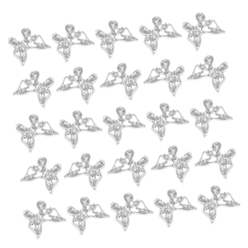 Generisch 30st Schmetterling Nagelstecker Schmetterling Nagel Edelsteine Schmetterlings-nagelaufkleber Blumen-nagelanhänger Tierische Nagelkunst 3d-schmetterlings-nageljuwelen Silver Metall von Generisch