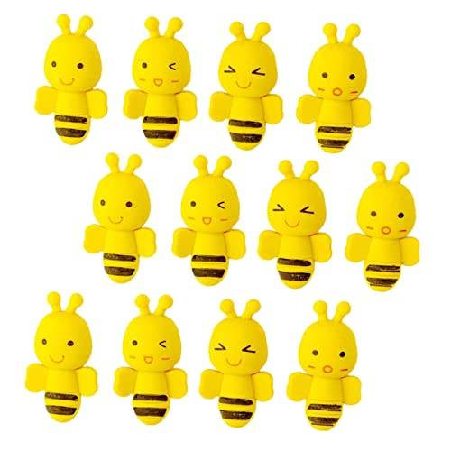 Generisch 36st Biene Radiergummi Kindergarten Radiergummis Malradierer Lustige Radiergummis in Bienenform Entzückende Radiergummis Schreibwaren Für Nützliche Malwerkzeuge Yellow von Generisch