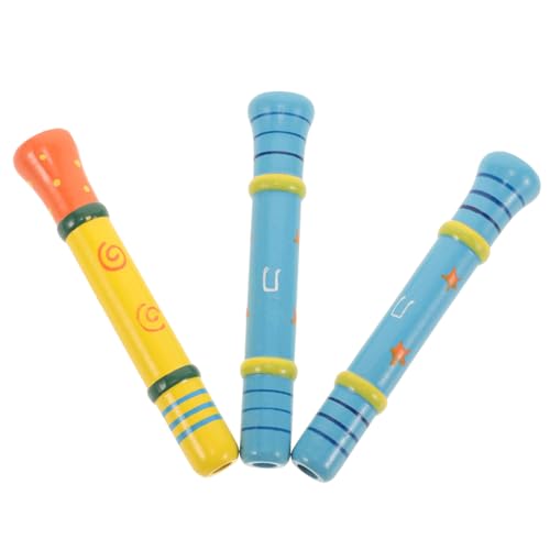 Generisch 3St pfeifen kinderinstrumente musikinstrumente Musikalisches Holzspielzeug für Kleinkinder toys Musik-Erleuchtungs- Musikspielzeug für hölzern von Generisch