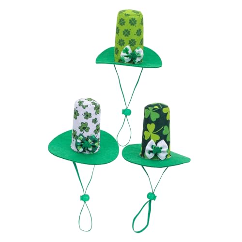 Generisch 3st Mimi-hut Festlicher Puppenhut Aus Polyester Puppenmütze Zum Ankleiden Puppe Plüsch-polyester-hut Kappen Plüschpuppe Dekorative Puppenhüte Puppenmütze Aus Polyester Green von Generisch