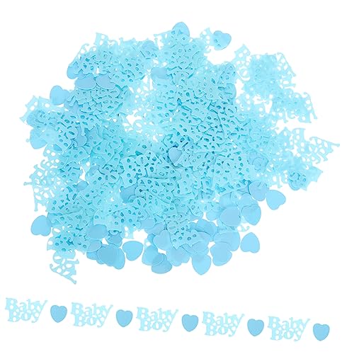 Generisch 4 Sätze Konfetti confetti jahrestag weihnachst hits die weihnachtsm party decoration rave on Babyteller -Dekorationen Platte dekorative Streuung -Dusche-Ornament Harz Blue von Generisch