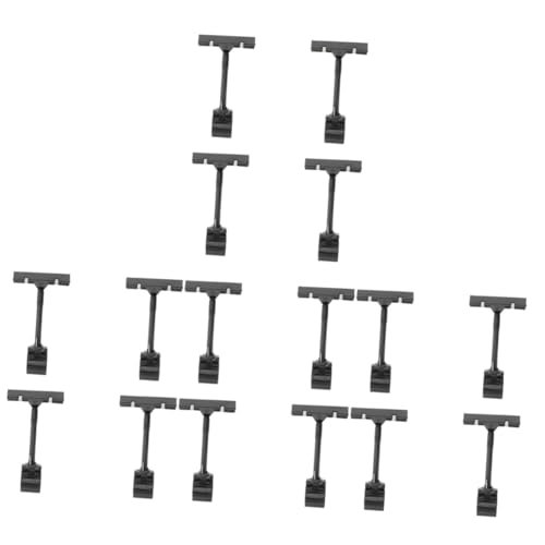 Generisch 4 Sätze Plastikclip Spender Markt Verstellbares Logo Stift Stecker Pop Paper Clip Kunststoffclips Etikett Verstellbarer Warenzeichen-display-clip Preiskarten-clip Black 4 Stück * 4 von Generisch