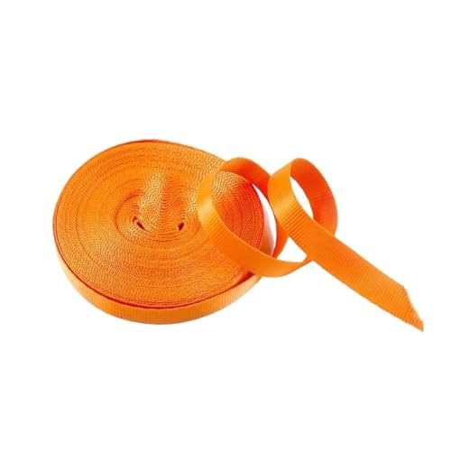 Generisch 45 Meter 10 mm Nylon-Gurtband, Gürtelbänder, dekoratives Band, Lanyards, Schrägband, DIY handgefertigtes Nähzubehör(Orange) von Generisch