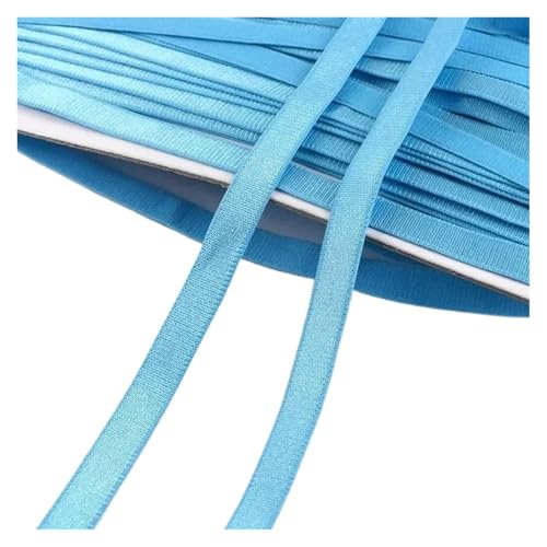 Generisch 5/10/20meter 10mm Nylon -Elastizbänder for BH -farbige Unterwäsche Schultergurte Gummiband DIY -Nähzubehör(Blue,5Meters) von Generisch