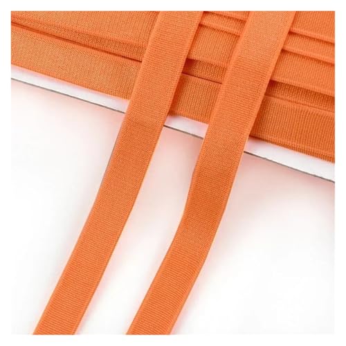 Generisch 5/10/20meter 10mm Nylon -Elastizbänder for BH -farbige Unterwäsche Schultergurte Gummiband DIY -Nähzubehör(FluoresceOrange,5Meters) von Generisch