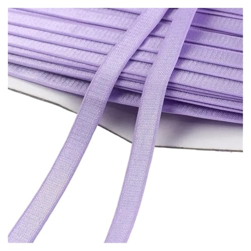 Generisch 5/10/20meter 10mm Nylon -Elastizbänder for BH -farbige Unterwäsche Schultergurte Gummiband DIY -Nähzubehör(LightPurple,20Meters) von Generisch