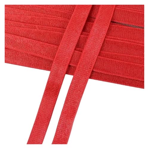 Generisch 5/10/20meter 10mm Nylon -Elastizbänder for BH -farbige Unterwäsche Schultergurte Gummiband DIY -Nähzubehör(Red,20Meters) von Generisch