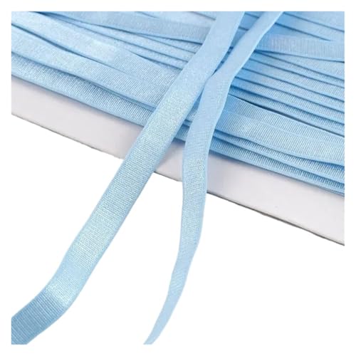 Generisch 5/10/20meter 10mm Nylon -Elastizbänder for BH -farbige Unterwäsche Schultergurte Gummiband DIY -Nähzubehör(SkyBlue,10Meters) von Generisch