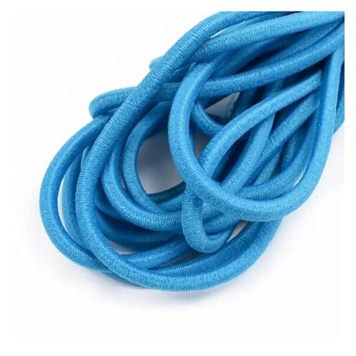 Generisch 5/10meter 5mm elastische Seile rund Gummibänder Zelt Kajak Gepäckkabel DIY Kleidungsstück nähen im Freien Projekte Zubehör(69Blue,10METERS_5MM) von Generisch