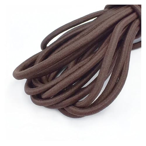 Generisch 5/10meter 5mm elastische Seile rund Gummibänder Zelt Kajak Gepäckkabel DIY Kleidungsstück nähen im Freien Projekte Zubehör(DarkBrown,10METERS_5MM) von Generisch