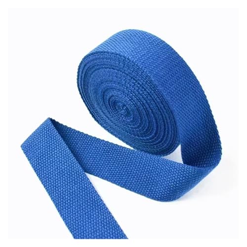 Generisch 5 Meter 20/25/32/38 mm 1,3 mm dickes Baumwoll-Gurtband, Bekleidungsbänder, Gürteltaschengurte, Bänder, DIY-Nähkunstzubehör(RoyalBlue,32mm) von Generisch