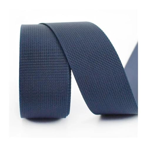 Generisch 5 Meter 20–50 mm Nylonbänder for Autositzgurt, Rucksackgurt, dick, 1 mm Gurtband, Gepäckbindeband, Nähen, Schrägband, Zubehör(NavyBlue,20mm) von Generisch