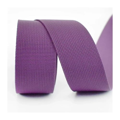 Generisch 5 Meter 20–50 mm Nylonbänder for Autositzgurt, Rucksackgurt, dick, 1 mm Gurtband, Gepäckbindeband, Nähen, Schrägband, Zubehör(Purple,38mm) von Generisch