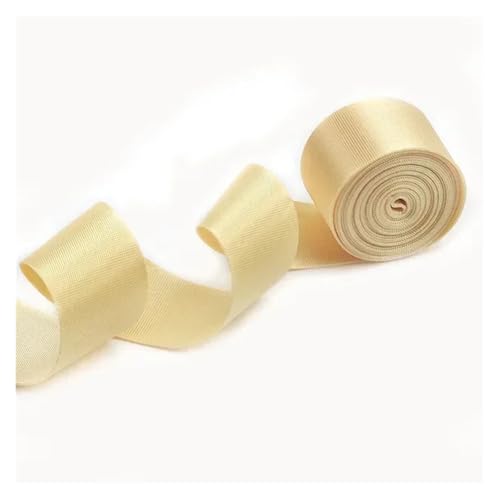 Generisch 5 Meter Polyester-Nylon-Gurtband, 0,7 mm dickes Band, Rucksackgurt, Bänder, Gürtel, Schrägband, DIY-Kleidung, Nähzubehör(Beige,20mm) von Generisch