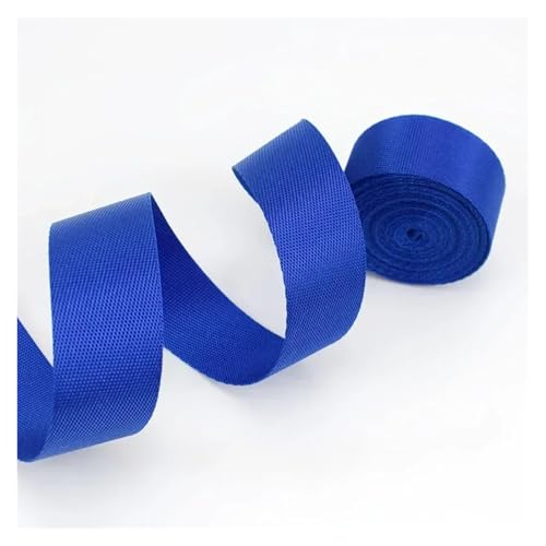 Generisch 5 Meter Polyester-Nylon-Gurtband, 0,7 mm dickes Band, Rucksackgurt, Bänder, Gürtel, Schrägband, DIY-Kleidung, Nähzubehör(Blue,50mm) von Generisch