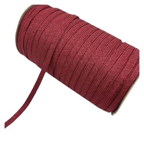 Generisch 5 Yards 6mm Glitter Elastisches Band Nähen Elastisches Band FIAT Gummiband for Taille Band Stretch Seil Elastisches Band(12,1 Roll 135yards) von Generisch