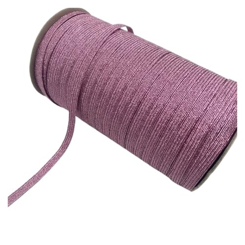 Generisch 5 yards 6mm Glitter Elastisches Band Nähen Elastisches Band Fiat Gummiband for Taille Band Stretch Seil Elastisches Band(03,1 Roll 135yards) von Generisch