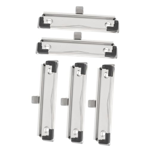 Generisch 5st Mappe Kabelclips Klare Zwischenablagen Clip Für Den Papierhalter Für Die Zwischenablage Robuster Clip Für Die Zwischenablage Klemmbretter Clips Für Dokumenttafeln Silver Metall von Generisch