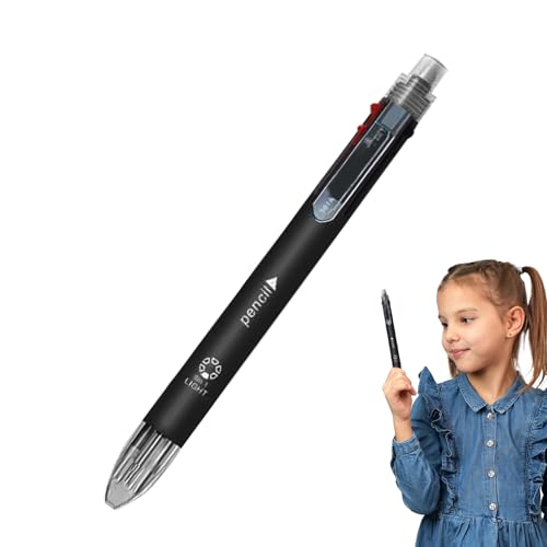 Generisch 6-in-1-Multifunktions-Kugelschreiber, glatte Kugelschreiber |Austauschbare Kugelschreiber mit Bleistift | Glatte Schreibfeder, einziehbares Briefpapier für Schulbedarf Generisch 6-in-1-Multifunktions-Kugelschreiber, glatte Kugelschreiber |Austauschbare Kugelschreiber mit Bleistift | Glatte Schreibfeder, einziehbares Briefpapier für Schulbedarf von Generisch