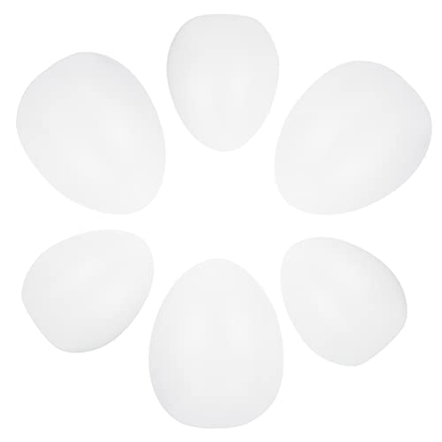 Generisch 6St bemalter Ei-Embryo Schaumei basteln schaum eier dekorationen Konfetti-Eier Eier zum Bemalen easter eggs easter egg decoration Graffiti-Ei Ostern Osterei-Ornamente Plastik Weiß von Generisch