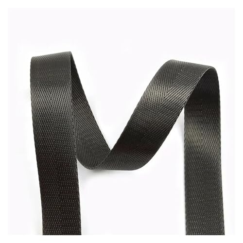 Generisch 8 Meter 20–50 mm breite 1 mm dicke Nylon-Gurtbänder, dekorative Bänder, Band for Taschen, Sicherheitsgurtband, DIY-Nähzubehör(DarkGray,38mm) von Generisch