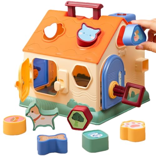 Generisch Babys Sortierspielzeug,Formen-Sortierbox & Motorikspielzeug - Lernspielzeug Ab 18 Monaten Mit Bausteinen Für Kinder Reisegeburtstag Zuhause Kindergarten Auto Schule Mädchen Generisch Babys Sortierspielzeug,Formen-Sortierbox & Motorikspielzeug - Lernspielzeug Ab 18 Monaten Mit Bausteinen Für Kinder Reisegeburtstag Zuhause Kindergarten Auto Schule Mädchen von Generisch