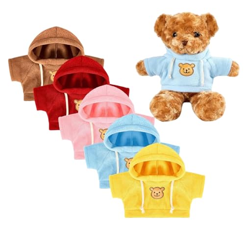 Generisch Bär Plüsch Mit Kleidung, Plüschtier Teddybär Plüschpuppe, Bauen Sie Einen Bären Spielzeug Set Mit Winterkleidung & Zubehör, Niedlich Dress Up Bär Puppe Für Jungens Mädchen von Generisch