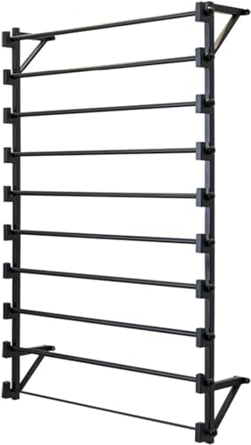 Generisch Bandhalter-Organizer-Rack, Band-Organizer, Schwarze Wandschal-Geschenkpapier-Organizer-Behälter, Hängehalterung, Nähgarnrollenhalter (Größe: 70 x 20 x 120 cm) (Größe: 100 x 20 x 120 cm) von Generisch