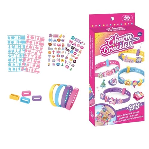 Generisch Bracelet Making Kit, Kids Crafts Jewelry Kit, Fun Jewelry Making, Toddler Arts and Crafts, Fun Kids Crafts Jewelry Making Kit for Enhance Creativity and Fine Motor Skills von Generisch