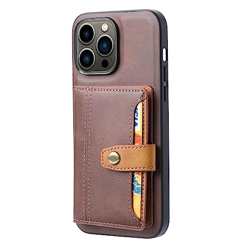 Generisch Brieftaschenetui für iPhone 16 Pro Max/16 Pro/16, Leder-Kartenhalter-Abdeckung, Magnetverschluss, Standfunktion, langlebiges, stoßfestes Etui von Generisch