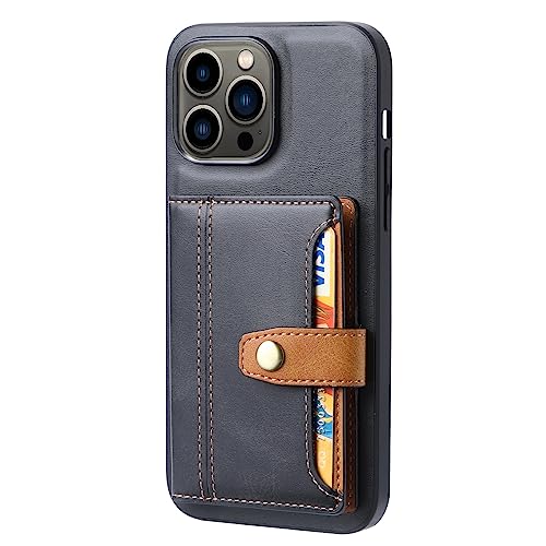 Generisch Brieftaschenetui für iPhone 16 Pro Max/16 Pro/16, Leder-Kartenhalter-Abdeckung, Magnetverschluss, Standfunktion, langlebiges, stoßfestes Etui von Generisch