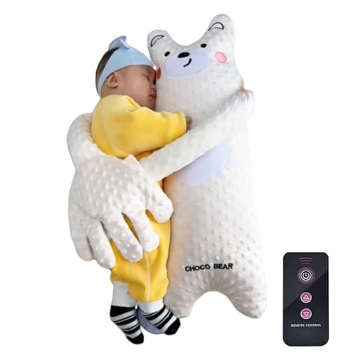 Generisch Choco Bear for Babies, Choco Bear Baby Patter, Baby Butt Patter for Sleep, Hugs Sleep, Anti Startle and Jumping Artifact (White) von Generisch